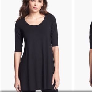 Eileen Fisher Jersey Black Short sleeve tunic